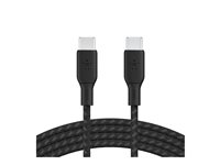 Belkin BOOST CHARGE - USB-kabel - 24 pin USB-C (hann) til 24 pin USB-C (hann) - 3 m - svart CAB014BT3MBK