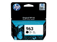 HP 963 - 24.09 ml - svart - original - Officejet - blekkpatron - for Officejet Pro 9010, 9012, 9014, 9015, 9016, 9019, 9020, 9022, 9025 3JA26AE#BGX