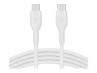 Belkin BOOST CHARGE - USB-kabel - 24 pin USB-C (hann) til 24 pin USB-C (hann) - 1 m - hvit CAB009BT1MWH