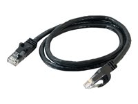 C2G Cat6 Booted Unshielded (UTP) Network Patch Cable - Koblingskabel - RJ-45 (hann) til RJ-45 (hann) - 20 m - UTP - CAT 6 - formstøpt, uten hindringer, flertrådet - svart 83414