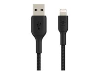Belkin BoostCharge - Lightning-kabel - Lightning hann til USB hann - 15 cm - svart CAA002BT0MBK