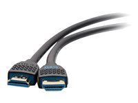 C2G 12ft 8K HDMI Cable with Ethernet - Performance Series Ultra High Speed - Ultra High Speed - HDMI-kabel med Ethernet - HDMI hann til HDMI hann - 3.6 m - svart - 10K-støtte, 8 K 60 Hz (7680 x 4320) støtte, 4K120Hz (4096 x 2160) support C2G10456