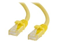 C2G - Koblingskabel - RJ-45 (hann) til RJ-45 (hann) - 50 cm - UTP - CAT 6a - med støvel, uten hindringer - gul 82519