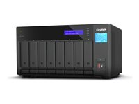 QNAP TVS-h874T - NAS-server - 8 brønner - SATA 6Gb/s - RAID RAID 0, 1, 5, 6, 10, 50, JBOD, 60 - RAM 64 GB - 2.5 Gigabit Ethernet - iSCSI støtte TVS-H874T-I9-64G