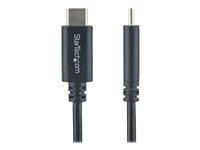 StarTech.com 2m 6 ft USB C Cable - M/M - USB 2.0 - USB-IF Certified - USB-C Charging Cable - USB 2.0 Type C Cable (USB2CC2M) - USB-kabel - 24 pin USB-C (hann) til 24 pin USB-C (hann) - Thunderbolt 3 / USB 2.0 - 2 m - svart - for P/N: DKT30CHD, HB30C1A1CPD, HB30C3A1CFBW USB2CC2M