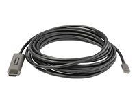 StarTech.com 16ft (5m) USB C to HDMI Cable 4K 60Hz with HDR10, Ultra HD USB Type-C to 4K HDMI 2.0b Video Adapter Cable, USB-C to HDMI HDR Monitor/Display Converter, DP 1.4 Alt Mode HBR3 - Thunderbolt 3 Compatible (CDP2HDMM5MH) - Adapterkabel - 24 pin USB-C hann til HDMI hann - 5 m - svart - 4K-støtte, aktiv CDP2HDMM5MH