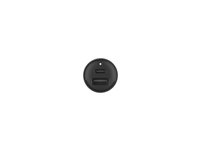 Belkin BoostCharge - Bilstrømadapter - 42 watt - PD 3.0, Fast Charge - 2 utgangskontakter (USB, 24 pin USB-C) CCB005BTBK