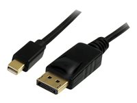 StarTech.com 2m Mini DisplayPort to DisplayPort 1.2 Cable DisplayPort 4k - DisplayPort-kabel - Mini DisplayPort (hann) til DisplayPort (hann) - 2 m - låst - svart MDP2DPMM2M