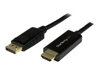StarTech.com 3 m (10 ft.) DisplayPort to HDMI Adapter Cable - 4K 30Hz DP to HDMI Converter Cable - Computer Monitor Cable (DP2HDMM3MB) - Adapterkabel - DisplayPort hann til HDMI hann - 3 m - 4K-støtte DP2HDMM3MB