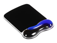 Kensington Duo Gel Mouse Pad Wrist Rest - Musematte med håndleddsstøtte - svart, blå - TAA-samsvar 62401