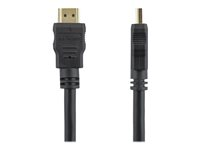 StarTech.com 2m 4K High Speed HDMI Cable - Gold Plated - UHD 4K x 2K - Premium HDMI Video Cable for Your TV, Monitor or Display (HDMM2M) - HDMI-kabel - HDMI hann til HDMI hann - 2 m - skjermet - svart - for P/N: CDPVGDVHDBP, DK30CH2DPPDU, DK30CHDPPDUE, DKWG30DPHPD, DKWG30DPHPDU, VHDCI24HD HDMM2M