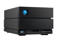 LaCie 2big Dock STLG20000400 - Harddiskarray - 20 TB - 2 brønner (SATA-600) - HDD 10 TB x 2 - Thunderbolt 3, USB 3.2 Gen 2 (ekstern) - med 5-års Rescue Data Recovery Service Plan STLG20000400