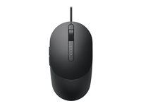 Dell MS3220 - Mus - laser - 5 knapper - kablet - USB 2.0 - svart - med 3 years NBD Advance Exchange MS3220-BLK