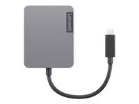 Lenovo Travel Hub Gen2 - Dokkingstasjon - USB-C - VGA, HDMI - 1GbE - Campus 4X91A30366