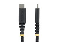 StarTech.com - USB-kabel - USB-C (hann) til USB-C (hann) - USB 2.0 - 3 A - 1 m - USB Power Delivery (60W), støtte for Power Delivery 2,0, robust, rett - svart USB2CC1MNCBR