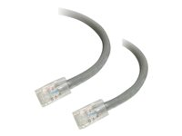 C2G Cat5e Non-Booted Unshielded (UTP) Network Patch Cable - Koblingskabel - RJ-45 (hann) til RJ-45 (hann) - 10 m - UTP - CAT 5e - flertrådet, uniboot - grå 83007