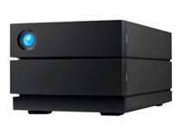 LaCie 2big RAID STHJ16000800 - Harddiskarray - 16 TB - 2 brønner - HDD 8 TB x 2 - USB 3.1 Gen 2 (ekstern) - med 5-års Rescue Data Recovery Service Plan STHJ16000800