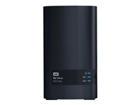 WD My Cloud EX2 Ultra WDBVBZ0000NCH - Personlig skylagringsenhet - 2 brønner - RAID RAID 0, 1, JBOD - RAM 1 GB - Gigabit Ethernet - iSCSI støtte WDBVBZ0000NCH-EESN