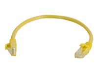 C2G Cat5e Booted Unshielded (UTP) Network Patch Cable - Koblingskabel - RJ-45 (hann) til RJ-45 (hann) - 1 m - UTP - CAT 5e - formstøpt, uten hindringer, flertrådet - gul 83241