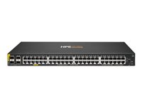 HPE Aruba Networking CX 6000 48p 10M/100M/1G Class4 PoE 4p SFP 1G 370W Switch - Switch - Styrt - 48 x 10/100/1000 (PoE+) + 4 x Gigabit SFP (opplink) - side til side-luftflyt - rackmonterbar, veggmonterbar - PoE+ (370 W) - BTO R8N85B#ABB
