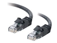 C2G Cat6 Booted Unshielded (UTP) Crossover Patch Cable - Krysskabel - RJ-45 (hann) til RJ-45 (hann) - 1 m - UTP - CAT 6 - formstøpt, uten hindringer, flertrådet - svart 83540