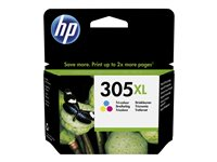 HP 305XL - 5 ml - Høy ytelse - farge (cyan, magenta, gul) - original - blekkpatron - for Deskjet 23XX, 27XX, 28XX, 41XX, 42XX; DeskJet Plus 41XX; ENVY 60XX, 64XX; ENVY Pro 64XX 3YM63AE#301