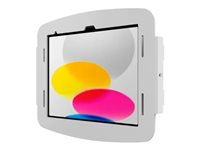 Compulocks iPad 10th-11th (A16) Gen Space Enclosure Wall Mount White - Monteringssett (veggmontering) - for nettbrett - låsbar - høyverdig aluminium - hvit - monteringsgrensesnitt: 100 x 100 mm - for Apple 10.9-inch iPad (10. generasjon) 209IPDSW