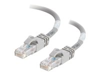 C2G Cat6 Booted Unshielded (UTP) Network Patch Cable - Koblingskabel - RJ-45 (hann) til RJ-45 (hann) - 5 m - UTP - CAT 6 - formstøpt, uten hindringer, flertrådet - grå 83370