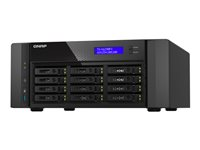 QNAP TS-h1290FX - NAS-server - 12 brønner - SATA 6Gb/s / PCIe (NVMe) / U.2 - RAM 64 GB - 25 Gigabit Ethernet / 2.5 Gigabit Ethernet - iSCSI støtte TS-H1290FX-7232P-64G