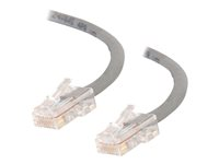 C2G Cat5e Non-Booted Unshielded (UTP) Network Patch Cable - Koblingskabel - RJ-45 (hann) til RJ-45 (hann) - 20 m - UTP - CAT 5e - flertrådet, uniboot - grå 83009