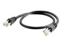 C2G Cat6a Booted Shielded (STP) Network Patch Cable - Koblingskabel - RJ-45 (hann) til RJ-45 (hann) - 7 m - STP - CAT 6a - formstøpt, uten hindringer, flertrådet - svart 89920