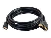 C2G 1.5m (5ft) HDMI to DVI Cable - HDMI to DVI-D Adapter Cable - 1080p - Adapterkabel - DVI-D hann til HDMI hann - 1.5 m - skjermet - svart 42515