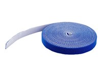 StarTech.com 50ft Hook and Loop Roll, Cut-to-Size Reusable Cable Ties, Bulk Industrial Wire Fastener Tape / Adjustable Fabric Wraps Blue / Resuable Self Gripping Cable Management Straps - Adjustable Loop Ties (HKLP50BL) - Krok- og sløyfefesteinnretning - 15.24 m - blå - for P/N: HKLP50, HKLP50GN, HKLP50RD, HKLP50YW, MDBOXMNT HKLP50BL
