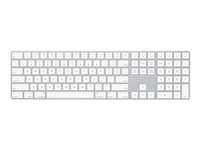 Apple Magic Keyboard with Numeric Keypad - Tastatur - Bluetooth - QWERTY - Internasjonal engelsk / kanadisk fransk - sølv MQ052Z/A