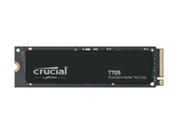 Crucial T705 - SSD - kryptert - 1 TB - intern - M.2 2280 - PCI Express 5.0 (NVMe) - TCG Opal Encryption 2.01 CT1000T705SSD3-T