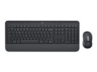 Logitech Signature MK650 Combo for Business - Tastatur- og mussett - trådløs - Bluetooth LE - QWERTY - Nordisk (dansk/finsk/norsk/svensk) - grafitt 920-011010