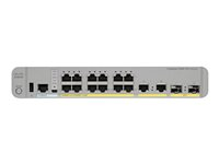 Cisco Catalyst 3560CX-8TC-S - Switch - Styrt - 8 x 10/100/1000 + 2 x kombo-Gigabit SFP - stasjonær, rackmonterbar, DIN-skinnemonterbar, veggmonterbar WS-C3560CX-8TC-S