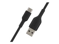 Belkin BOOST CHARGE - USB-kabel - 24 pin USB-C (hann) til USB (hann) - 3 m - svart CAB001BT3MBK