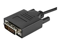 StarTech.com USB-C to DVI Cable - 6 ft / 2m - 1080p - 1920x1200 - USB-C DVI Monitor Cable - USB C Cable - Computer Monitor Cable (CDP2DVIMM2MB) - USB / DVI-kabel - 24 pin USB-C (hann) til DVI-D (hann) - Thunderbolt 3 / USB 3.1 - 2 m - 1920 x 1200 (WUXGA)-støtte - svart - for P/N: TB4CDOCK CDP2DVIMM2MB