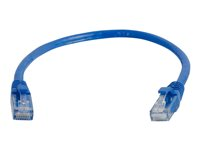 C2G Cat5e Booted Unshielded (UTP) Network Patch Cable - Koblingskabel - RJ-45 (hann) til RJ-45 (hann) - 1.5 m - UTP - CAT 5e - formstøpt, uten hindringer, flertrådet - blå 83162