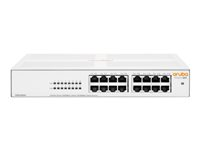 HPE Networking Instant On 1430 16G Class4 PoE 124W Switch - Switch - ikke-styrt - 16 x 10/100/1000 (PoE Class 4) - stasjonær, rackmonterbar, veggmonterbar - PoE (124 W) - BTO R8R48A#ABB