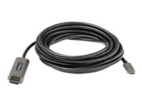 StarTech.com 13ft (4m) USB C to HDMI Cable 4K 60Hz with HDR10, Ultra HD USB Type-C to 4K HDMI 2.0b Video Adapter Cable, USB-C to HDMI HDR Monitor/Display Converter, DP 1.4 Alt Mode HBR3 - Thunderbolt 3 Compatible (CDP2HDMM4MH) - Adapterkabel - 24 pin USB-C hann til HDMI hann - 4 m - svart - 4K-støtte, aktiv CDP2HDMM4MH