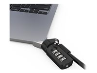 Compulocks Ledge Lock Adapter for MacBook Air 15" M2-M4 with Combination Cable Lock Silver - System, sikkerhetssett - kodelås - for Apple MacBook Air (15.3 tommer, I midten av 2023, M2) MBALDG05CL