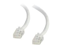 C2G Cat5e Non-Booted Unshielded (UTP) Network Patch Cable - Koblingskabel - RJ-45 (hann) til RJ-45 (hann) - 15 m - UTP - CAT 5e - flertrådet, uniboot - hvit 83128