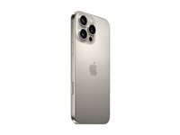 Apple iPhone 16 Pro Max - 5G smartphone - dobbelt-SIM / Internminne 1 TB - OLED-display - 6.9" - 2868 x 1320 piksler (120 Hz) - 3x bakkamera 48 MP, 48 MP, 12 MP - front camera 12 MP - naturlig titan MYX73QN/A