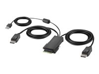 Belkin Secure Modular DP Dual Head Host Cable - Video- / USB-kabel - TAA-samsvar - DisplayPort, USB (hann) - 1.83 m - 4K-støtte, aktiv F1DN2MOD-HC-P06