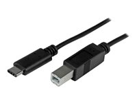 StarTech.com USB C to USB B Printer Cable - 3 ft / 1m - USB C Printer Cable - USB C to USB B Cable - USB Type C to Type B (USB2CB1M) - USB-kabel - 24 pin USB-C (hann) til USB-type B (hann) - USB 2.0 - 1 m - svart - for P/N: HB30A3A1CFB, HB30A3A1CSFS, HB30C3A1CFB, HB30C3A1CFS USB2CB1M