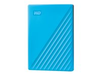 WD My Passport WDBYVG0020BBL - Harddisk - kryptert - 2 TB - ekstern (bærbar) - USB 3.2 Gen 1 - 256-bit AES - blå WDBYVG0020BBL-WESN