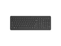 HP 225 - Tastatur - 2,5-soners oppsett - trådløs - 2.4 GHz - Pan Nordic - svart 805T1AA#UUW