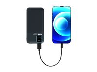 PORT Connect - Strømbank - 10000 mAh - 2.1 A - QC - 2 utgangskontakter (2 x USB) - på kabel: USB-A 907001